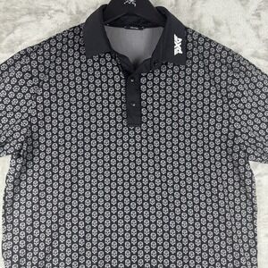 PXG Parsons Xtreme Skulls All Over Print AOP Golf Polo Shirt Mens Small Stretch
